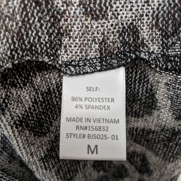 ENK APPAREL The Leopard Drape Cardigan M - Picture 5 of 7